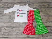 Load image into Gallery viewer, Baby Girls Christmas nice naughty bell pants sets
