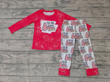 Load image into Gallery viewer, Baby Boys Red season Christmas pants pajamas clothes sets
