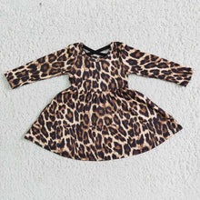 Load image into Gallery viewer, Leopard knee length dresses
