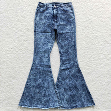Load image into Gallery viewer, Adult Women Bell Bottom Denim Jeans Pants Trousers
