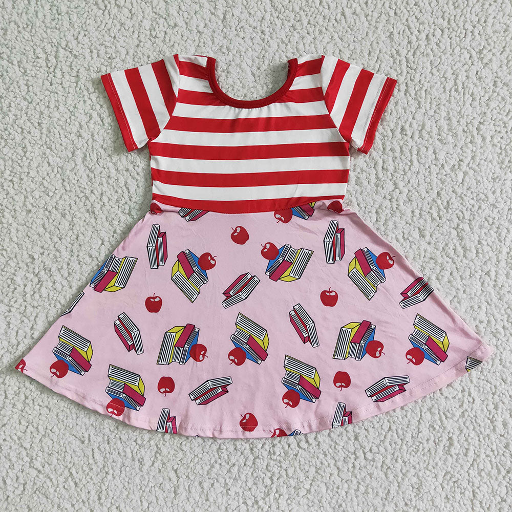 Baby girls back to school book dresses