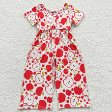 Load image into Gallery viewer, Baby Girls Back To School Apple Jumpsuits
