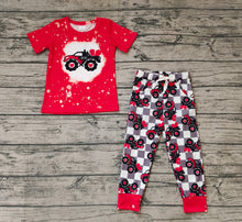 Load image into Gallery viewer, Baby Boys Valentines Tractor Short Sleeve Top Pants Clothes Sets
