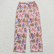 Load image into Gallery viewer, Adult Women Christmas Dog Pink Color String Pants Pajamas
