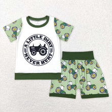 Load image into Gallery viewer, Baby Boys Tractors Farm Shirt Summer Shorts Clothes Sets
