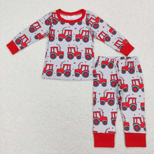 Load image into Gallery viewer, Baby Boys Valentines Tractor Tee Shirts Pants Pajamas Clothes Sets
