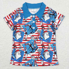 Load image into Gallery viewer, Baby Boys Dr Reading Red Stripes Short Sleeve Tee Shirt Tops
