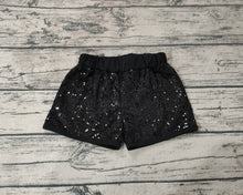 Load image into Gallery viewer, Baby Girls Black Sequin Summer Bottoms Shorts
