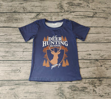 Load image into Gallery viewer, Baby Boys Camo Deer Hunting Season Short Sleeve Shirts Tops
