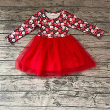 Load image into Gallery viewer, Valentines heart print tutu chiffon dresses
