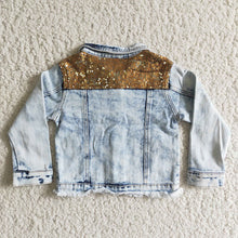 Load image into Gallery viewer, Denim sequin Jackets
