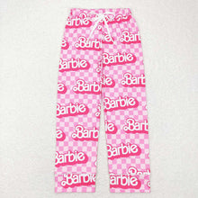 Load image into Gallery viewer, Adult Women Valentines Pink Checkered Doll Bottom Pants Pajamas
