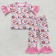 Load image into Gallery viewer, baby Girls Birthday cake pajamas Pants sets
