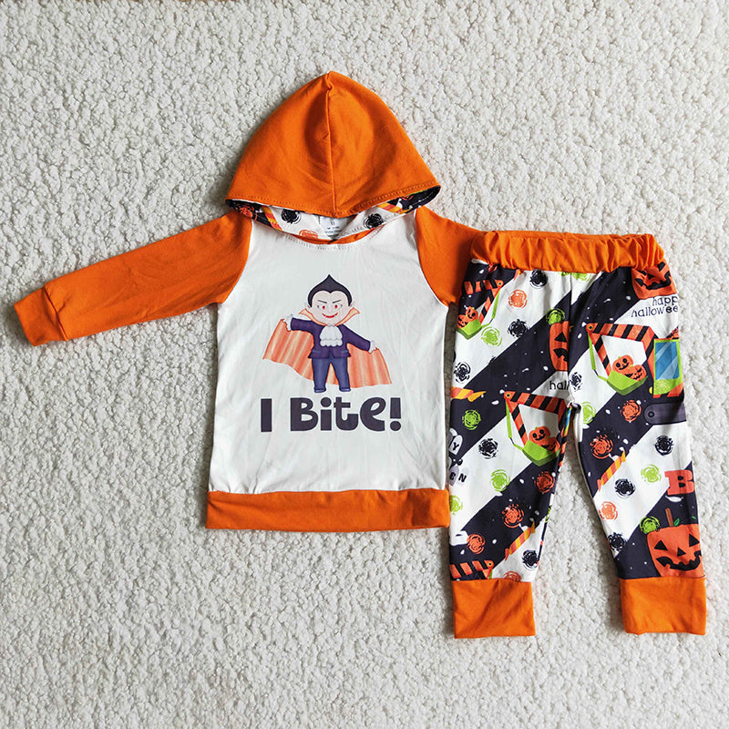 Boys Bite Halloween hoodie set