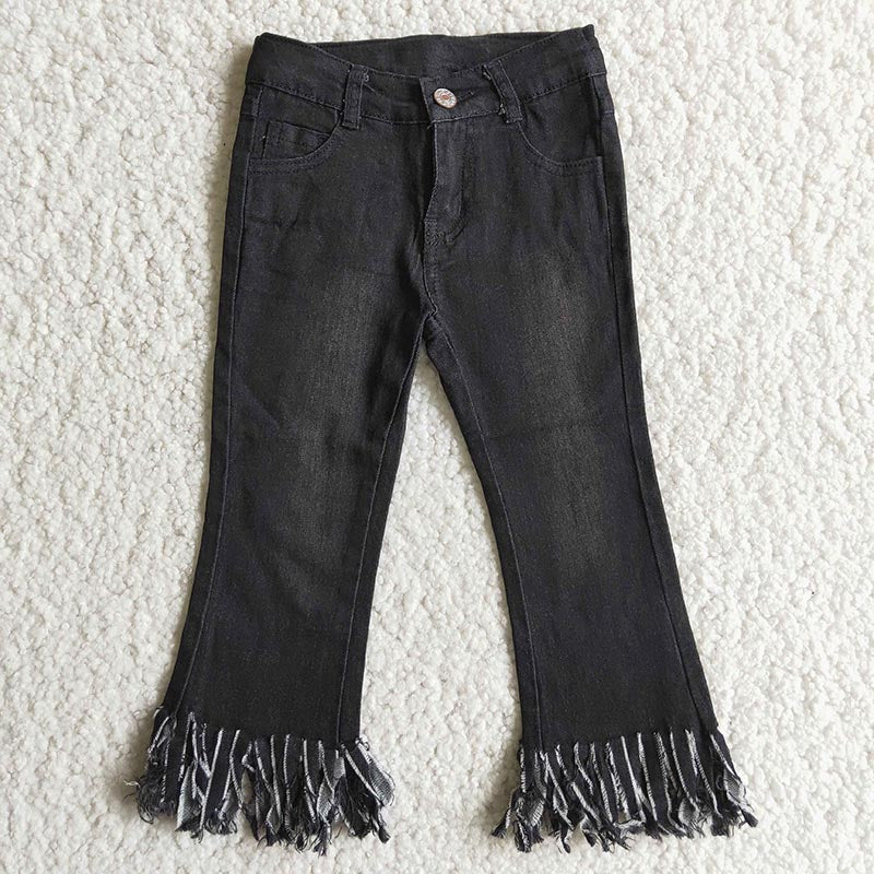 Black Tassel denim pants Jeans