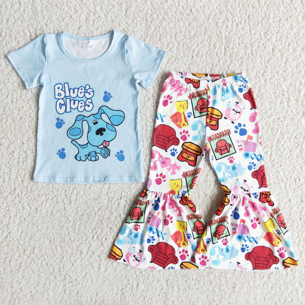 Cute blue dog bell sets