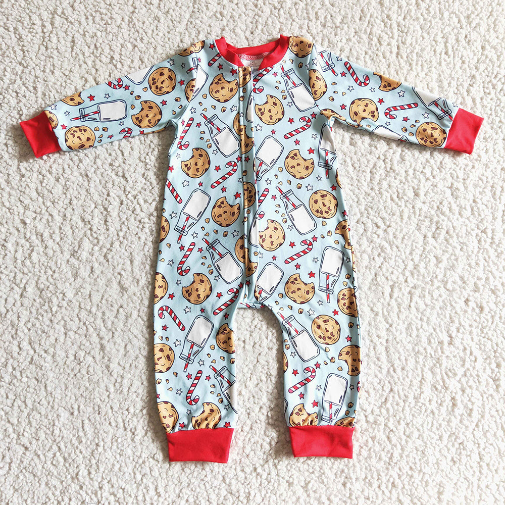Baby boys Christmas santa milk rompers