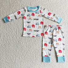Load image into Gallery viewer, Baby Kids Boys Farm Pajamas Clothes Sets
