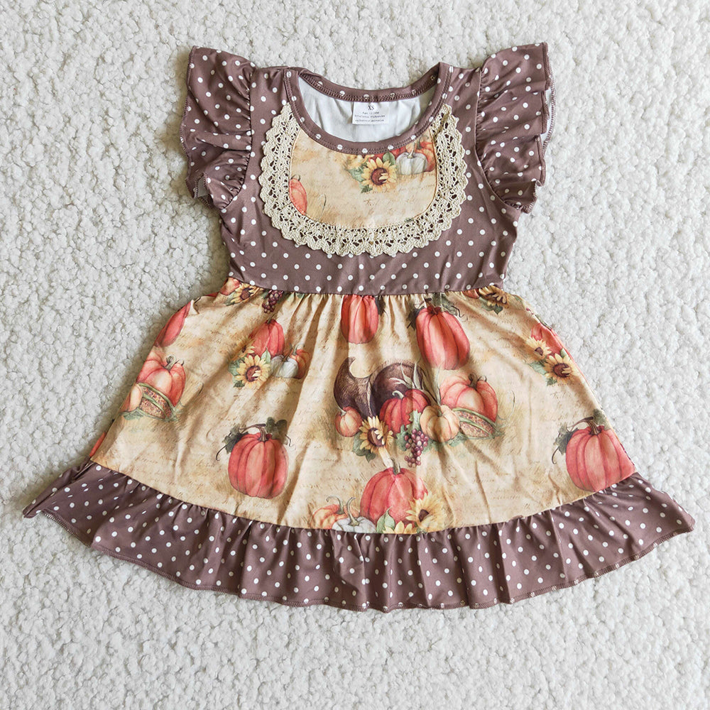 Brown pumpkin dresses