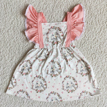 Load image into Gallery viewer, Easter pink rabbit dresses
