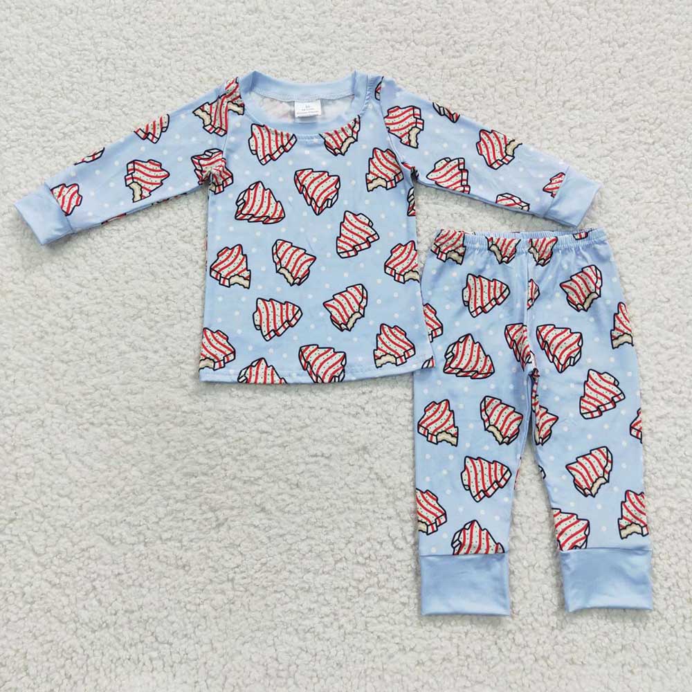 Baby Boys Christmas Cake Pajamas Clothes Sets