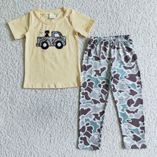 Load image into Gallery viewer, Baby boys camo tractor pants clothes
