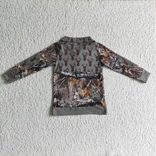 Load image into Gallery viewer, Baby boys green camo pullover shirts Tops
