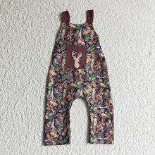 Load image into Gallery viewer, baby boys camo deer jumpsuits overalls
