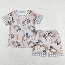 Load image into Gallery viewer, Baby Boys Summer Camo Deer Truck Tops Shorts Pajamas Outfits Clothes Sets
