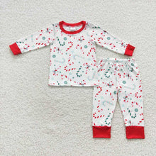 Load image into Gallery viewer, Baby Boys Christmas Candy Cane Pajamas Clothes Sets
