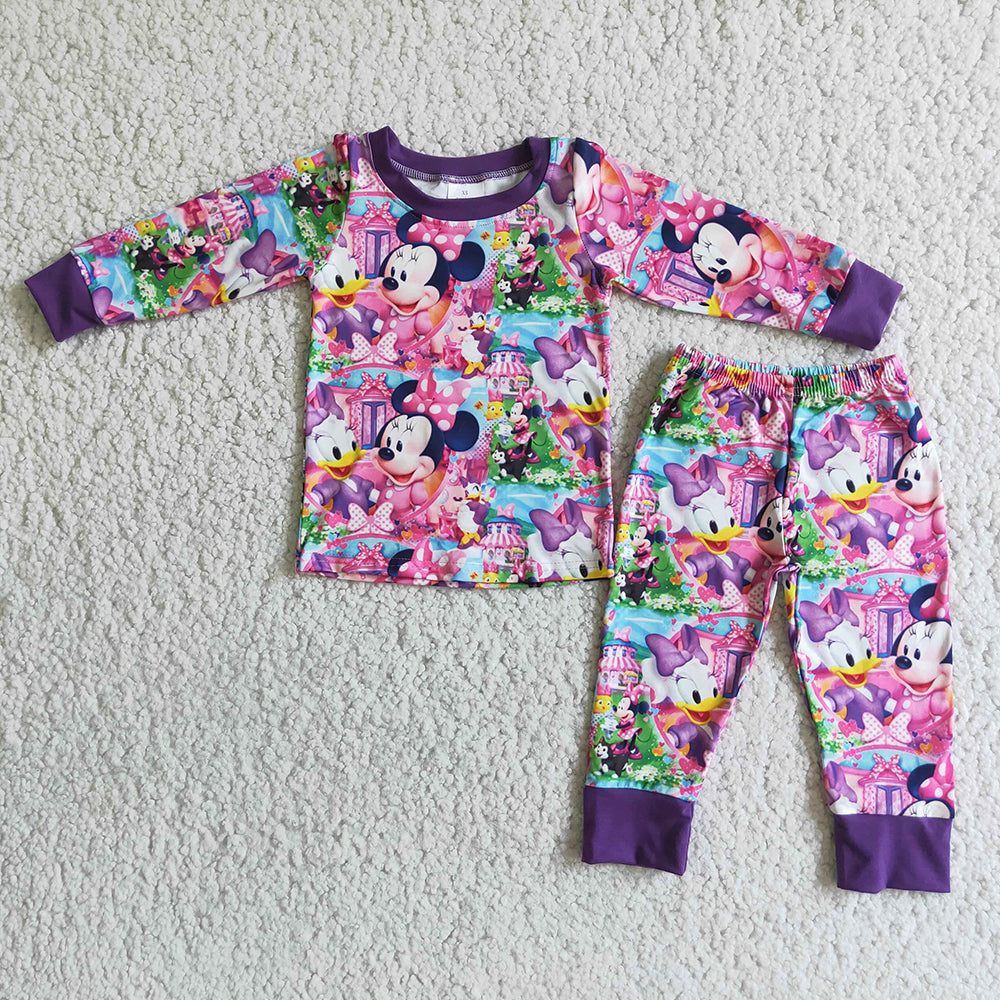 Baby girls Cartoon pajamas sets