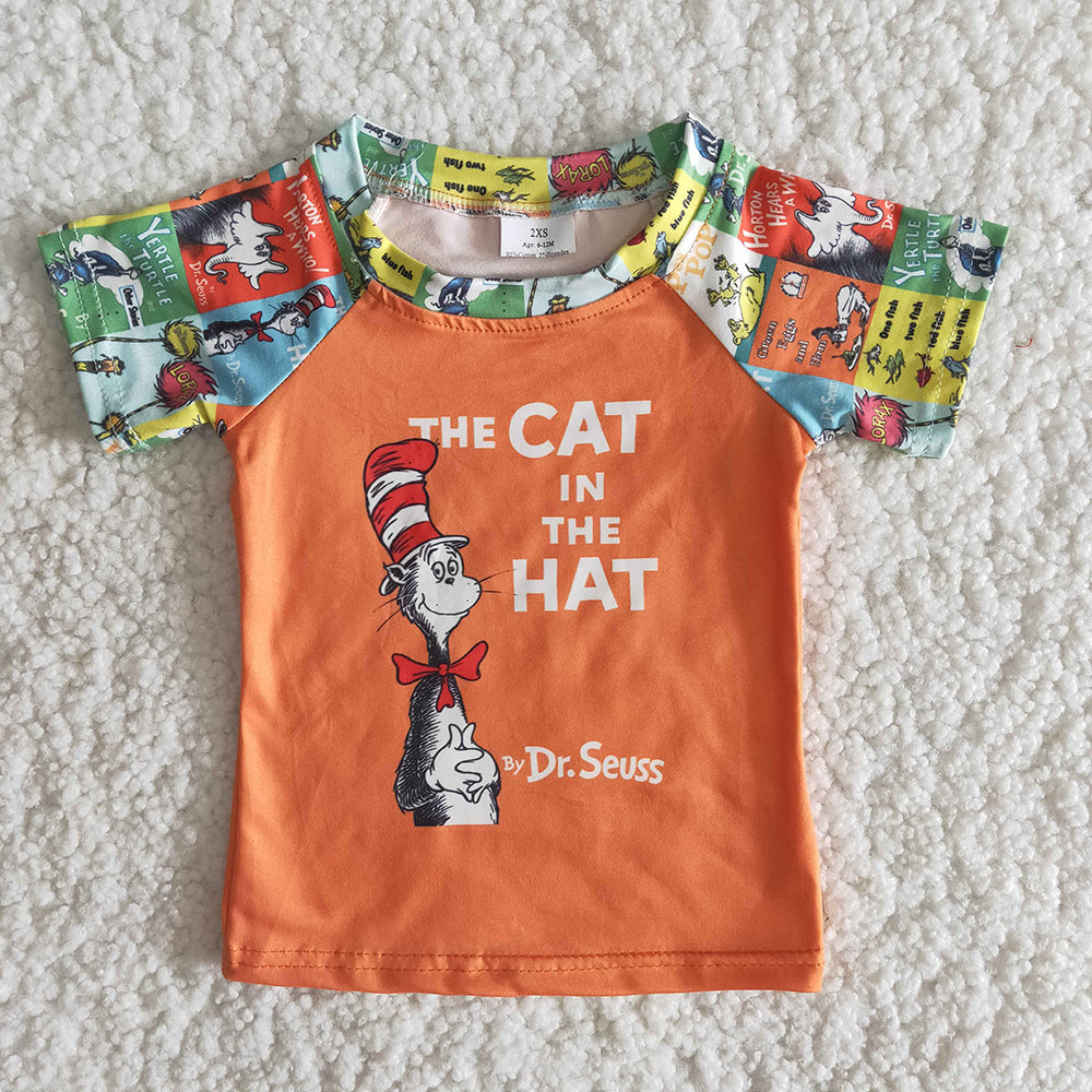 Boys hat reading shirts