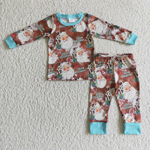 Load image into Gallery viewer, Baby Boys Christmas santa pajamas pants sets
