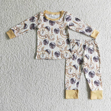 Load image into Gallery viewer, Baby boys New year long sleeve pajamas sets
