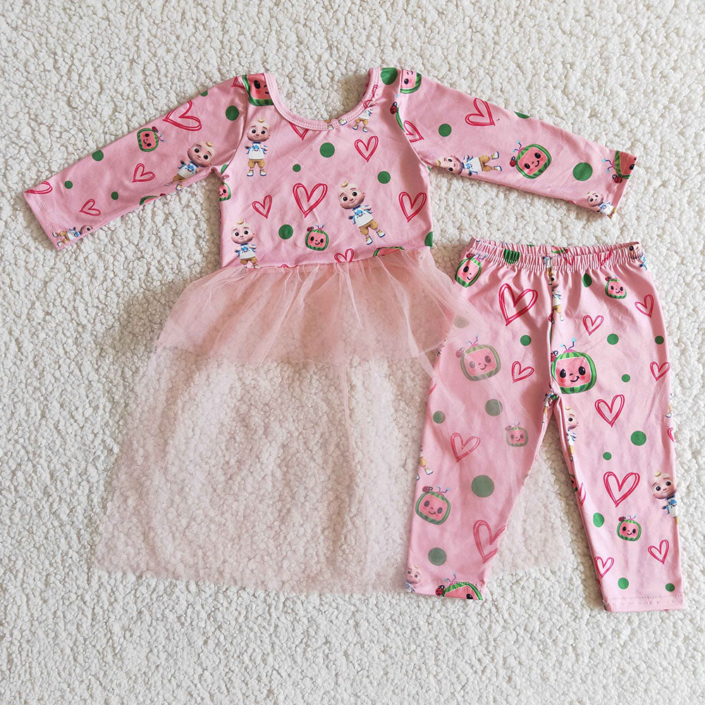 Valentines watermelon tutu sets