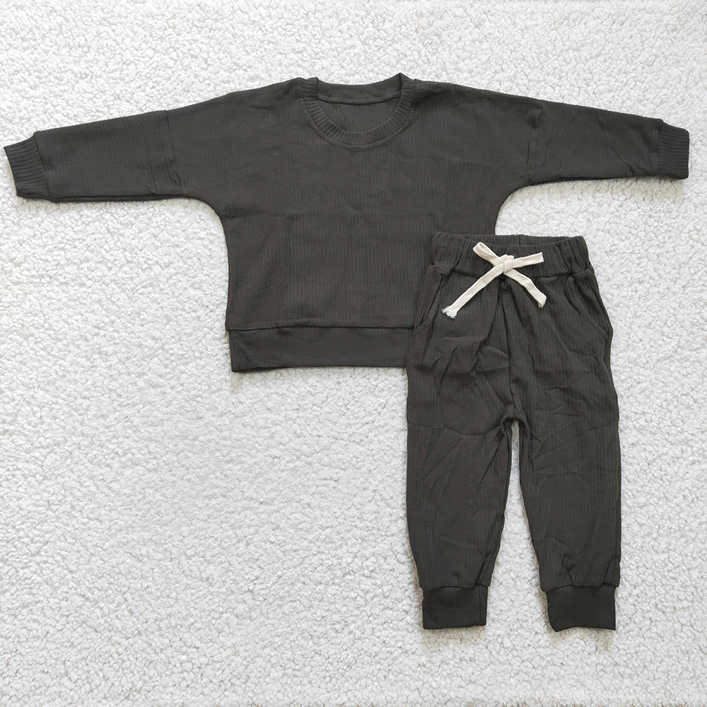 Baby Boys Cotton Ribbed Spring Pants Sets