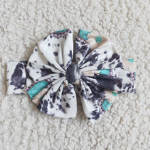 Load image into Gallery viewer, Grey cow ftie dye bell sets(can choose headband here)
