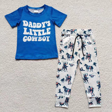 Load image into Gallery viewer, Baby Boys Daddy&#39;s Little Cowboy Western Pants Outfits Clothes Sets
