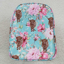 Load image into Gallery viewer, Adult Highland Cow Flowers Western Gym Bags
