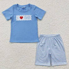 Load image into Gallery viewer, Baby Boys I love Dad Summer Shorts Clothes Sets
