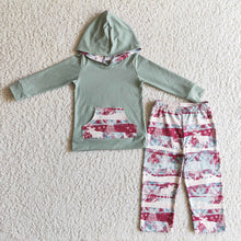 Load image into Gallery viewer, Baby boys hoodie Christmas reindeer pants clothes sets
