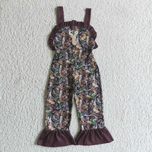 Load image into Gallery viewer, baby girls camo deer jumpsuits overalls
