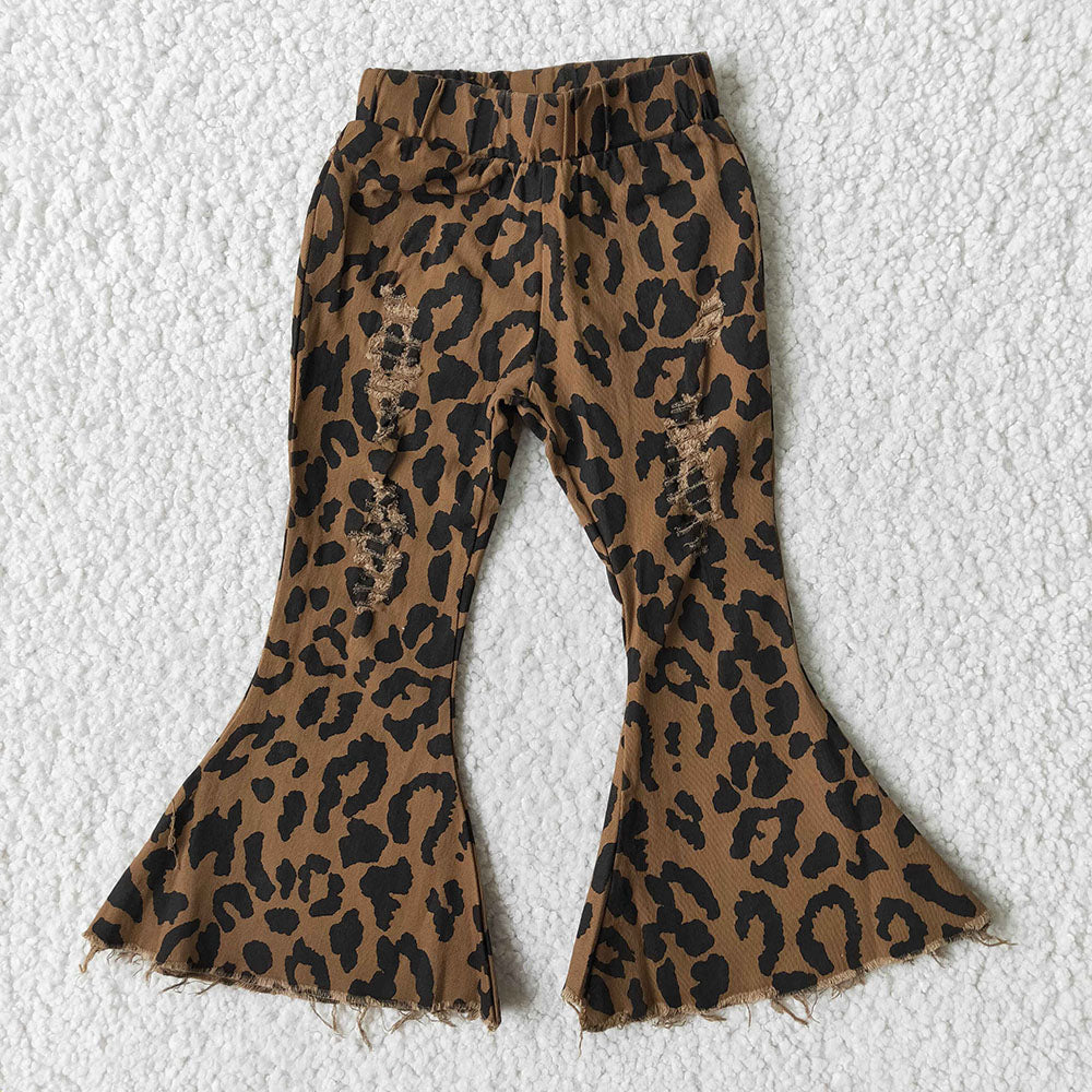 Baby girls Denim leopard pants Jeans