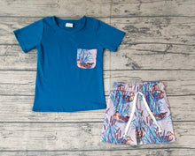 Load image into Gallery viewer, Baby Boys Short Sleeve Duck Tops Shorts Summer Clothes Sets
