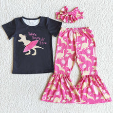 Load image into Gallery viewer, tutus tiaras Trex Dinosaur bell sets(can choose headband here)
