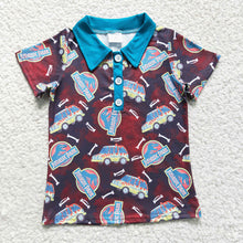 Load image into Gallery viewer, Baby Boys Dinosaur short sleeve shirts tops
