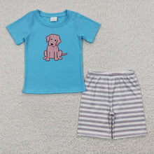 Load image into Gallery viewer, Baby Boys Summer Dog Shorts Sets

