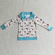 Load image into Gallery viewer, Baby boys duck pullover long sleeve shirts
