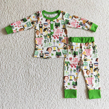 Load image into Gallery viewer, baby boys Christmas cartoon pajamas pants sets
