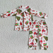 Load image into Gallery viewer, Baby Boys Christmas cartoon little kids deer pajamas clothes sleepwear
